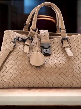Bottega Veneta Roma Intrecciato Napa Leather Bag